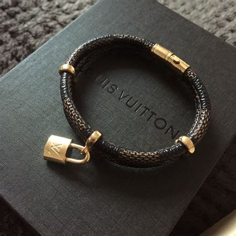 louis vuitton mens silver bracelet|louis vuitton leather bracelet men's.